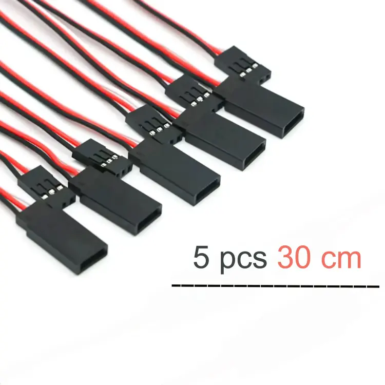 Кабель-удлинитель JR Plug Servo 22AWG (штекер-гнездо) 150/300/500мм