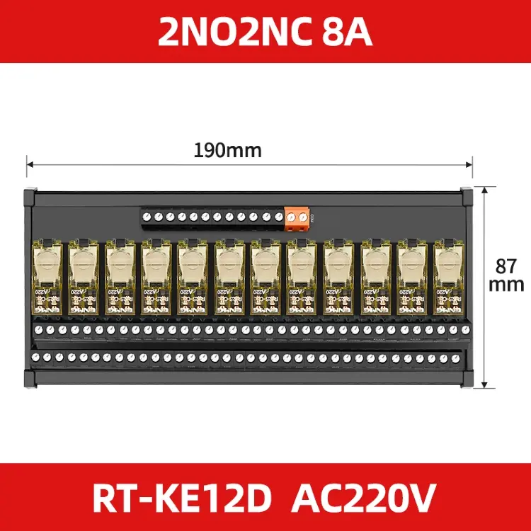 Релейный модуль RJ1S RJ2S 16-канальный 16A 24В DIN-рейка