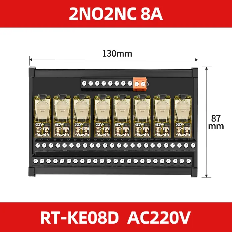 Релейный модуль RJ1S RJ2S 16-канальный 16A 24В DIN-рейка