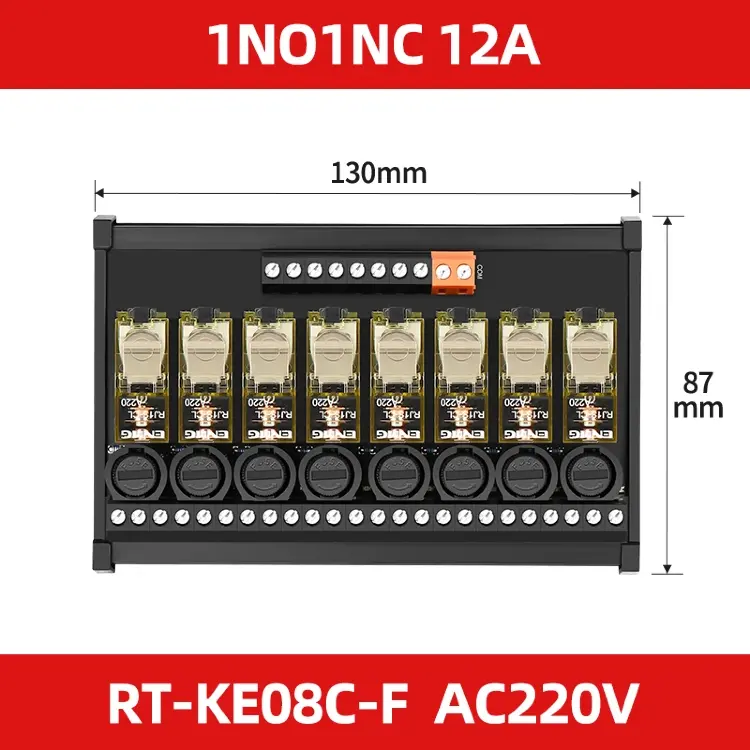 Релейный модуль RJ1S RJ2S 16-канальный 16A 24В DIN-рейка