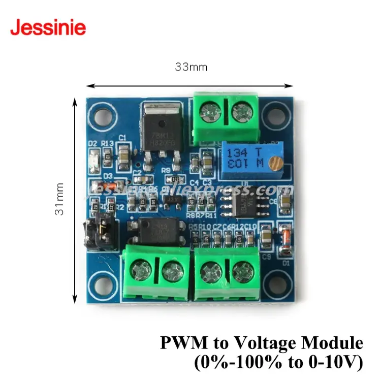 Модуль преобразователя PWM в напряжение 0-10V, 0-5V