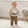 Детский свитер с вышивкой гуся
