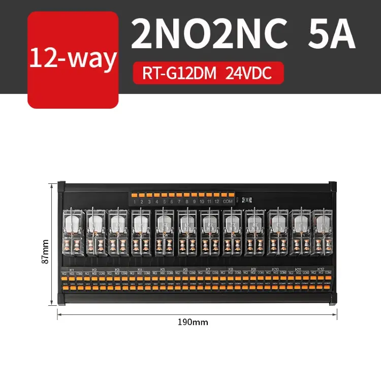 Модуль промежуточного реле ENMG PNP/NPN G2R-1-E 24В 16А 8/16 каналов