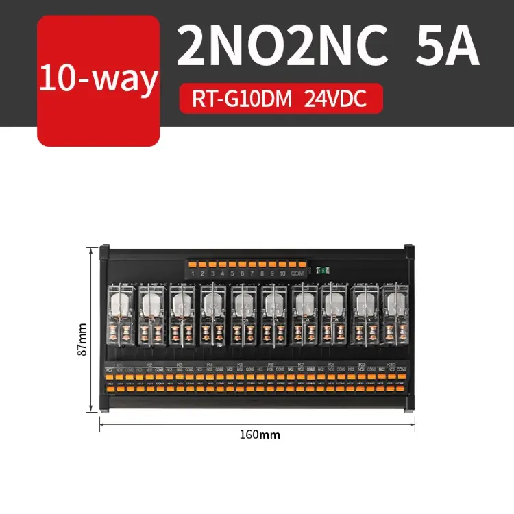 Модуль промежуточного реле ENMG PNP/NPN G2R-1-E 24В 16А 8/16 каналов