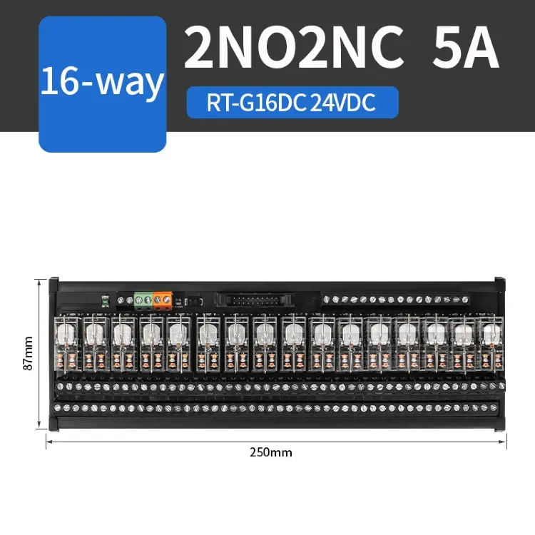Модуль промежуточного реле ENMG PNP/NPN G2R-1-E 24В 16А 8/16 каналов