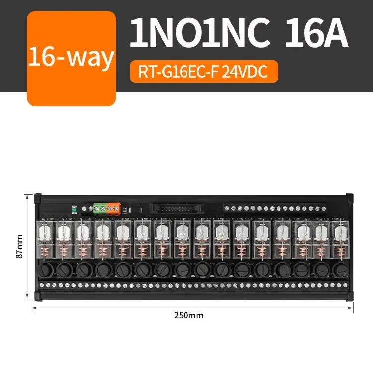 Модуль промежуточного реле ENMG PNP/NPN G2R-1-E 24В 16А 8/16 каналов