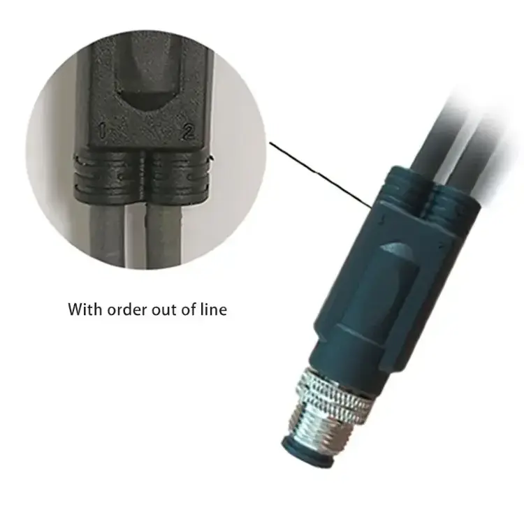 Сплиттер Y-типа M12 4/5/8 Pin 250В 22AWG экранированный водонепроницаемый