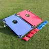 Портативный набор для игры в кукурузу (corn hole) красный и синий