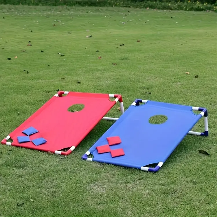 Портативный набор для игры в кукурузу (corn hole) красный и синий