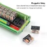 Релейный модуль усилитель сигнала PLC 2-16 канал 5A 10A 16A 12V 24V NPN/PNP DIN-рейка