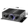 Мини цифровой аудио усилитель 2x20W с синей подсветкой