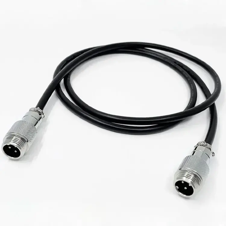 Кабель-удлинитель M12 GX12 (2-7 контактов) штекер-гнездо 5А