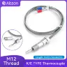 Термопара M12 типа K/E с пружинным байонетом 0-600°C, кабель 1-5м