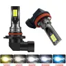 LED лампы для противотуманных фар H8/H11/H16/9005/9006, 12-24В, 6000К
