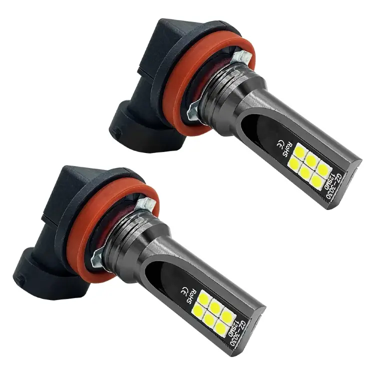 LED лампы для противотуманных фар H8/H11/H16/9005/9006, 12-24В, 6000К