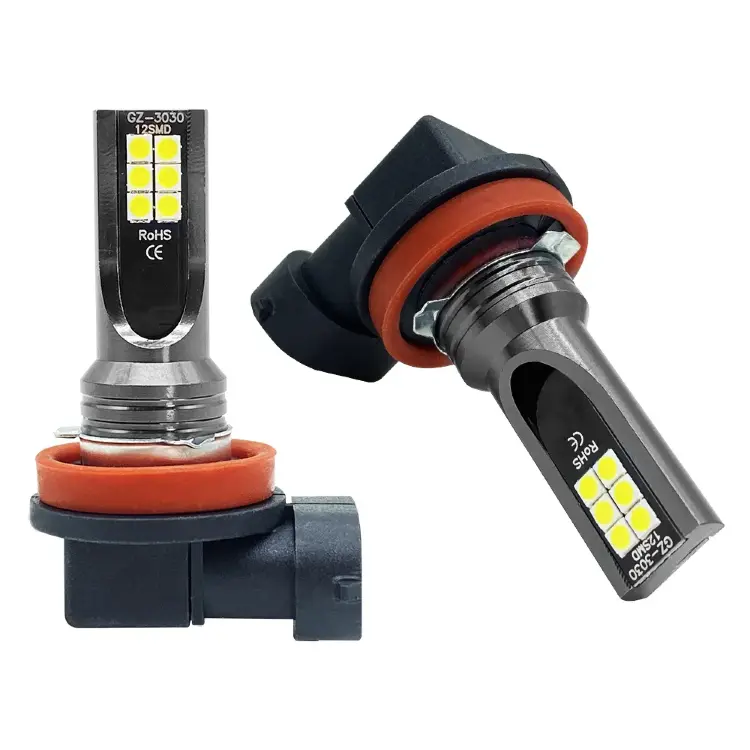 LED лампы для противотуманных фар H8/H11/H16/9005/9006, 12-24В, 6000К