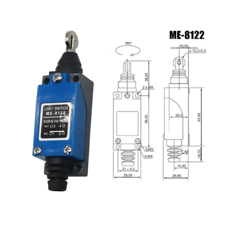 Концевой выключатель ME-8108 поворотный с роликовым рычагом AC25