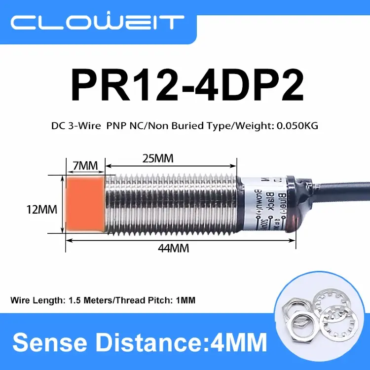 Индуктивный датчик приближения M12 PR12-4DN PR12-4DN2 PR12-4DP PR12-4DP2 PR12-4DO PR12-4DC PR12-4AO PR12-4AC