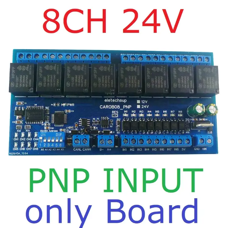 Релейный модуль RS485 Modbus RTU 12-24В 4-16CH NPN/PNP CAN-контроллер 16