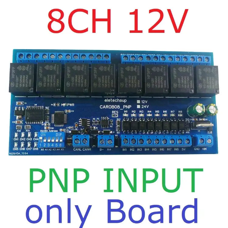 Релейный модуль RS485 Modbus RTU 12-24В 4-16CH NPN/PNP CAN-контроллер 16