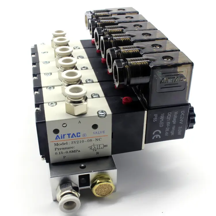 Электромагнитный клапан 3V210-08 3/2 12V/24V/AC220V