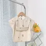 Бежевый с цветочками / S(6-24M)
