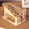 Спиральный мраморный 3D деревянный пазл с механизмом