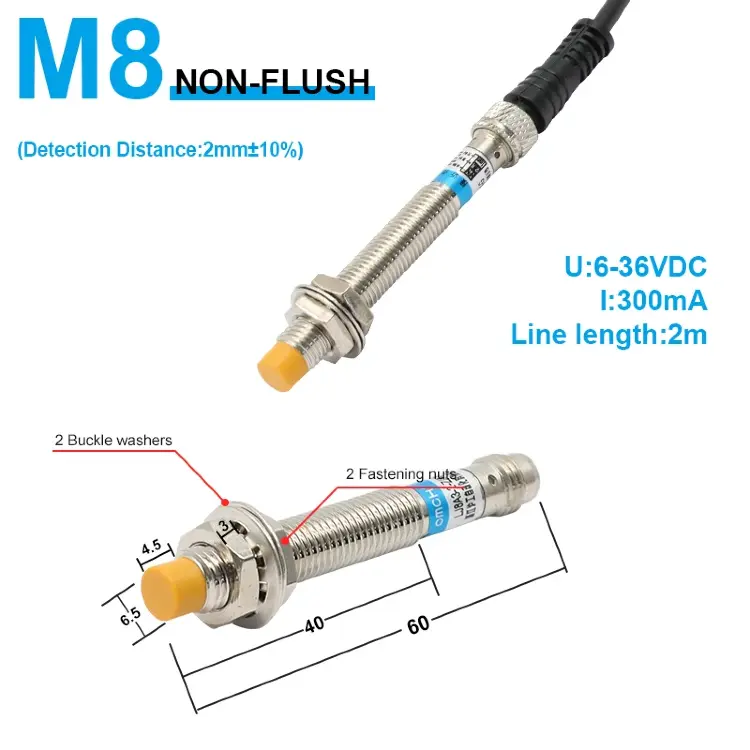 Индуктивный датчик приближения LJ8 LJ12 LJ18 NPN PNP