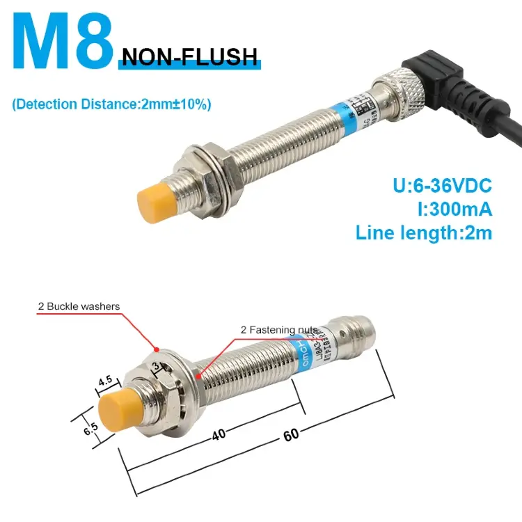 Индуктивный датчик приближения LJ8 LJ12 LJ18 NPN PNP