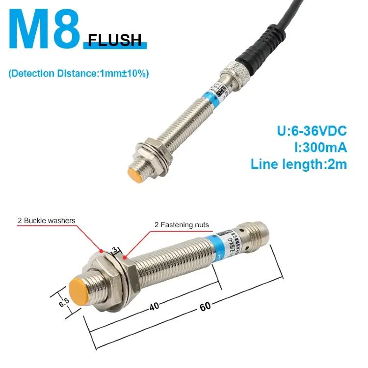 Индуктивный датчик приближения LJ8 LJ12 LJ18 NPN PNP