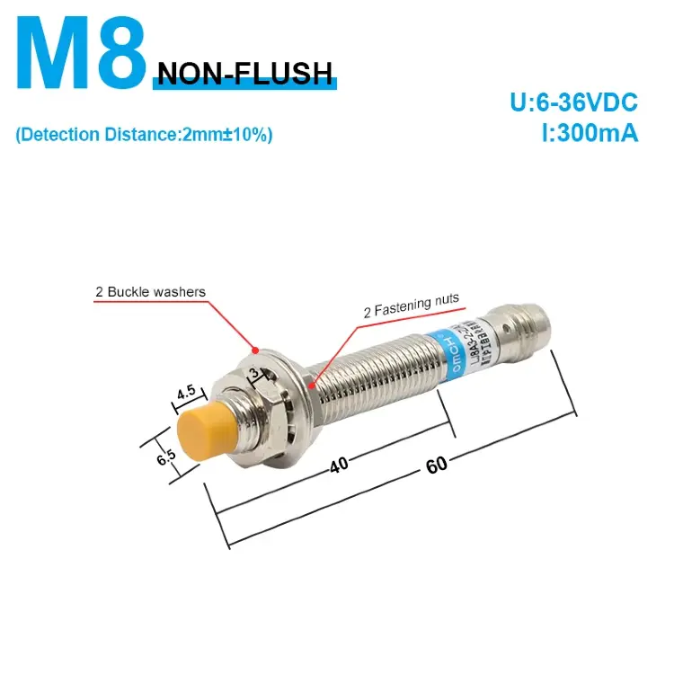 Индуктивный датчик приближения LJ8 LJ12 LJ18 NPN PNP
