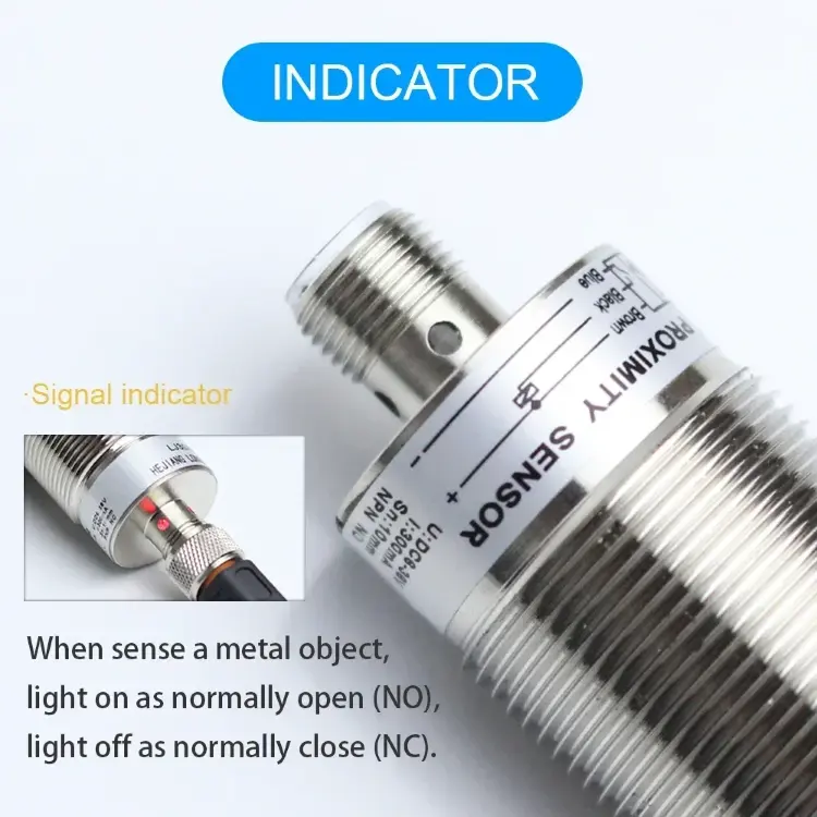 Индуктивный датчик LM30 10/15мм PNP NPN AC DC NO NC 4-контактный