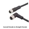 Чёрный 6 / 5Pin A type / 1M cable / PVC shield Cable