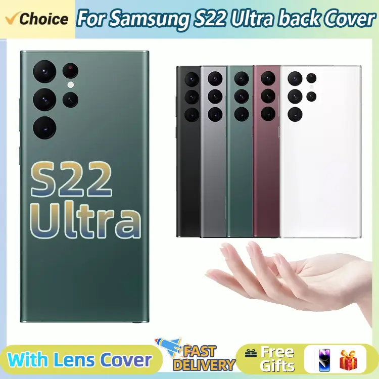 Задняя крышка для Samsung Galaxy S22 Ultra с модулем камеры