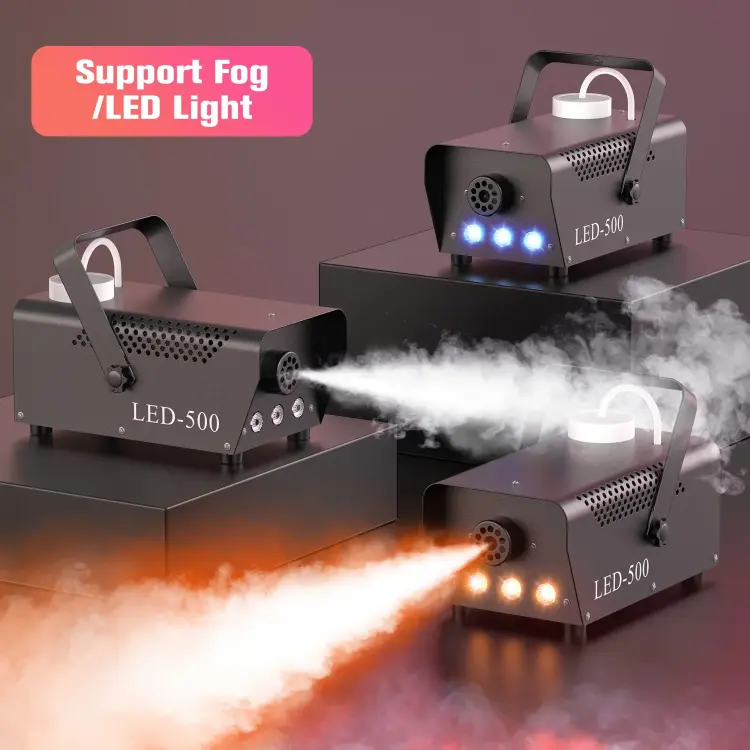 Дымовая машина U'King 500W с RGB подсветкой и пультом управления