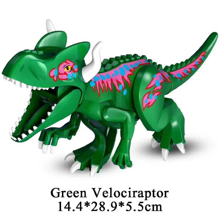 Конструктор динозавры Юрского периода T-Rex Трицератопс Велоцираптор