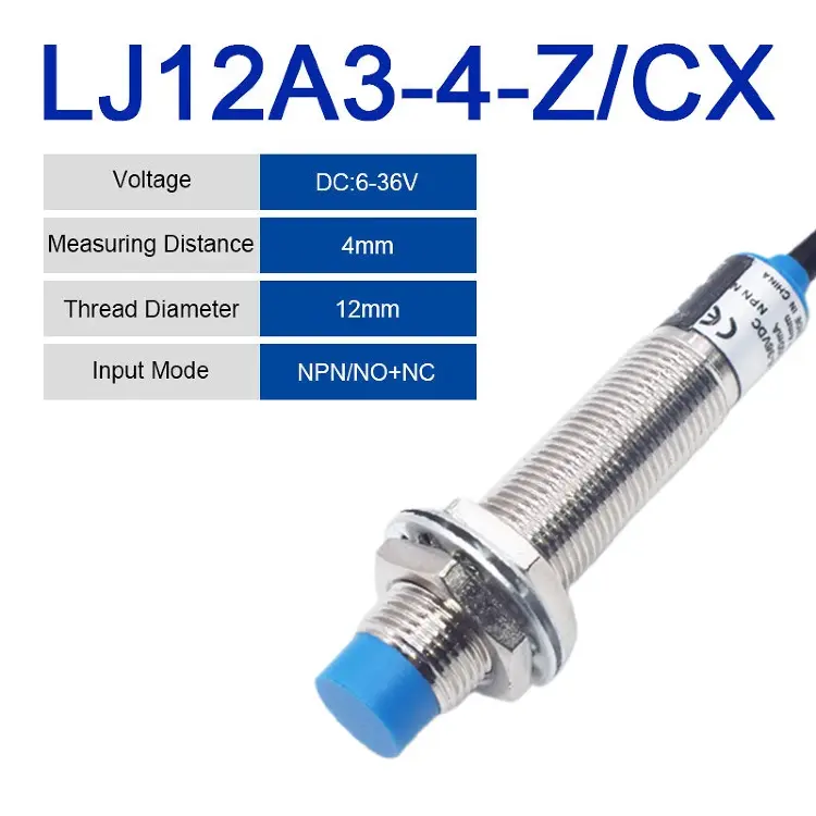 Индуктивный датчик приближения LJ12A3-4-Z M12 NPN/PNP 6-36V