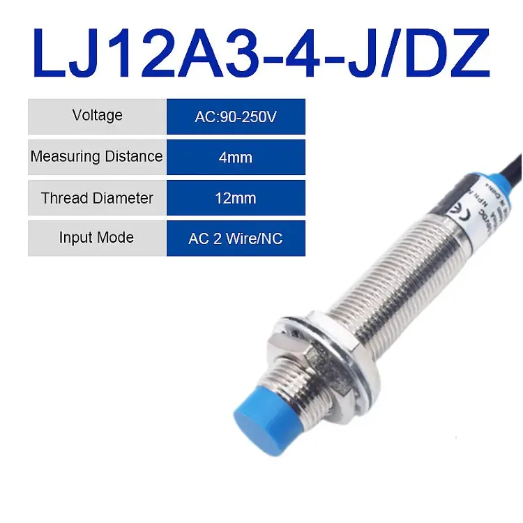Индуктивный датчик приближения LJ12A3-4-Z M12 NPN/PNP 6-36V