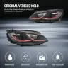 Светодиодные фары для VW Golf 7 2013-2017 с дневными огнями