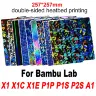 Гладкая PEI/PEO/PET-пластина для 3D-принтеров Bambu Lab 257x257 мм