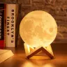 Светодиодный ночник Луна 3D с цветным освещением
