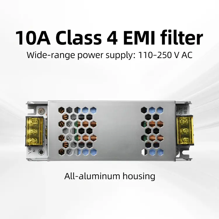 Фильтр электромагнитных помех EMI 10А 110-250В однофазный