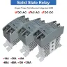 Твердотельное реле 60A на DIN-рейку SSR AC-AC DC-DC с радиатором