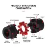 Муфта вала XL1 D40L66 когтевая с высоким крутящим моментом для серводвигателя