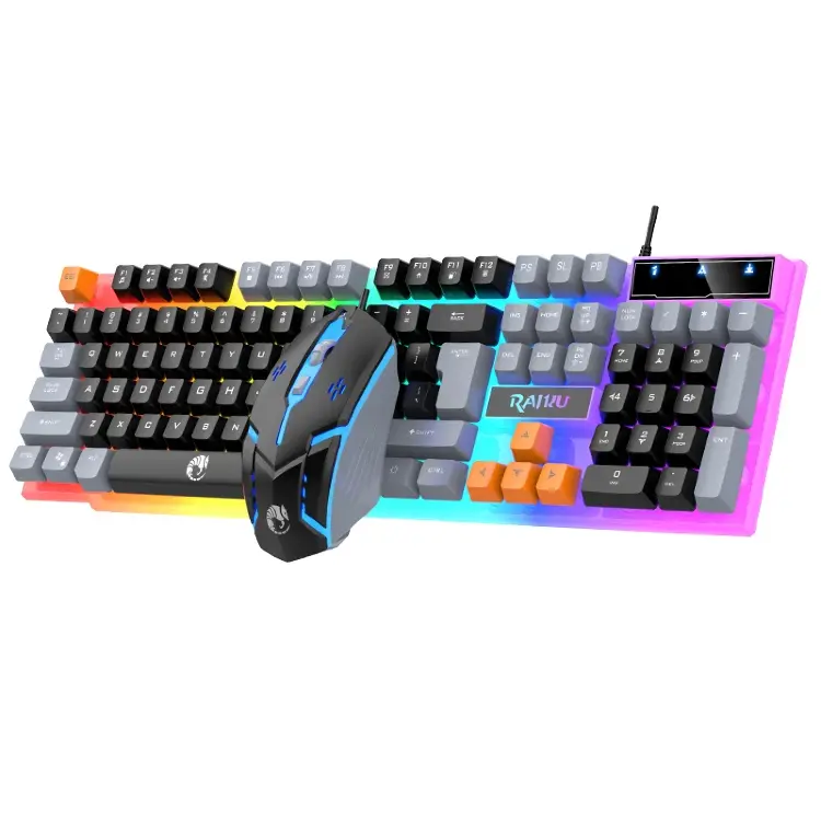 Игровой комплект клавиатура и мышь RAIKU T26 с RGB подсветкой
