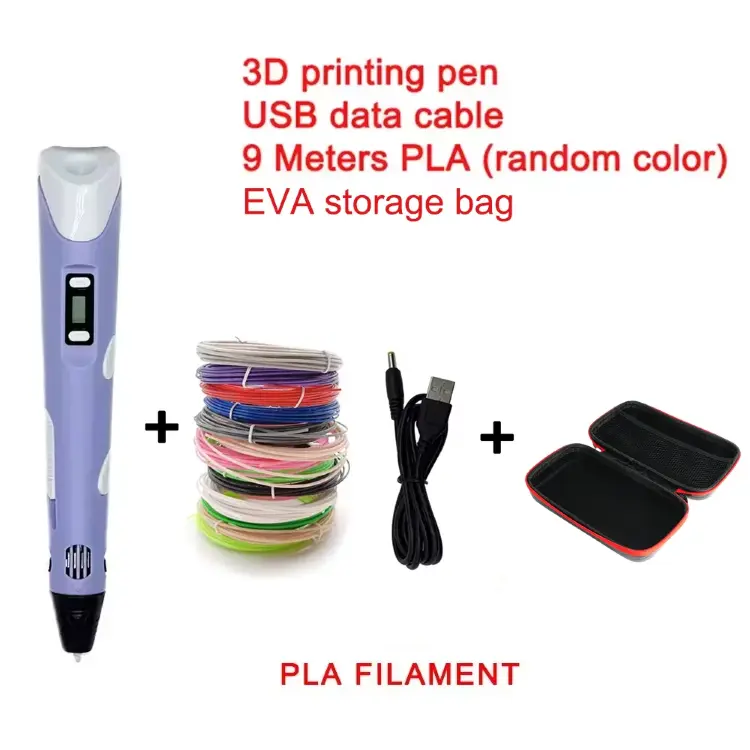 3D ручка для печати с расходными материалами PLA 9 м