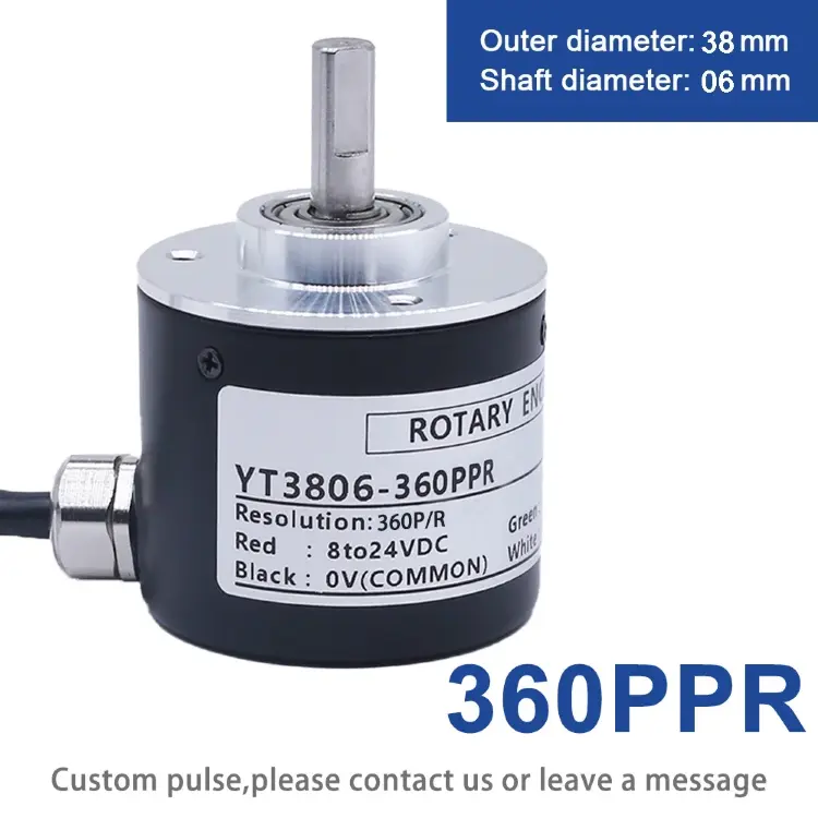 Инкрементный энкодер 38S6G5-B-G24N 50/100/200/360/400/500/600PPR AB NPN DC8-24V