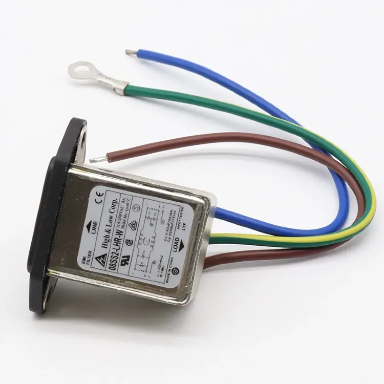 Фильтр EMI 115/250VAC 8A 50/60Hz 3-контактный разъем переменного тока