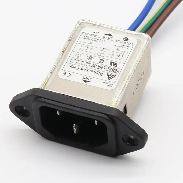 Фильтр EMI 115/250VAC 8A 50/60Hz 3-контактный разъем переменного тока
