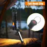 Портативный светодиодный фонарик COB с USB зарядкой, магнитный с крючком
